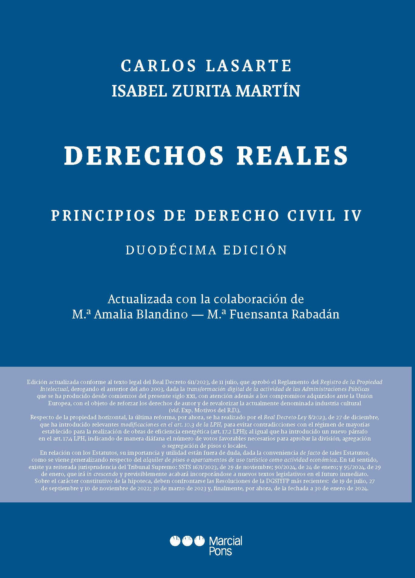 Principios de Derecho Civil. Tomo IV